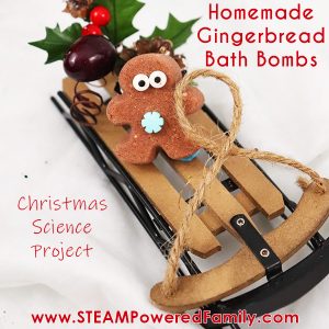 Gingerbread bath bombs for the kids this holiday