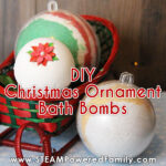 DIY Christmas Ornament Bath Bombs