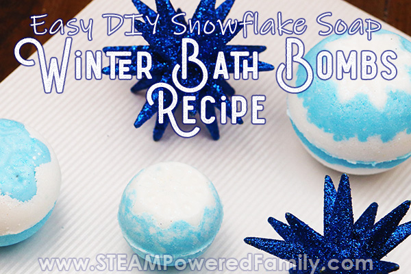 Luxurious Winter Bath Bomb Recipe With Soap Snowflake