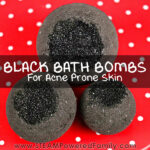 Black Bath Bombs With Charcoal