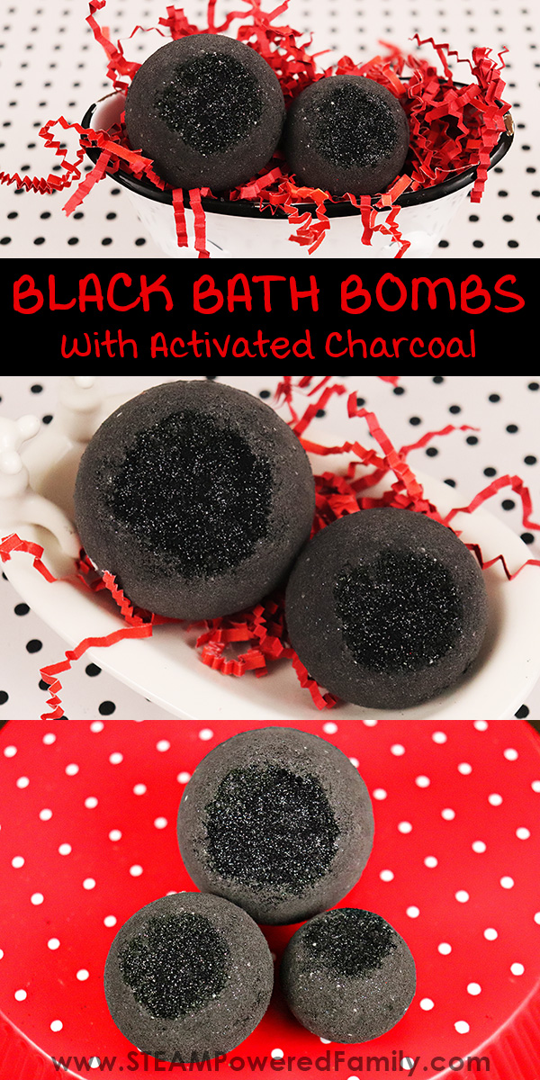 black bath bombs