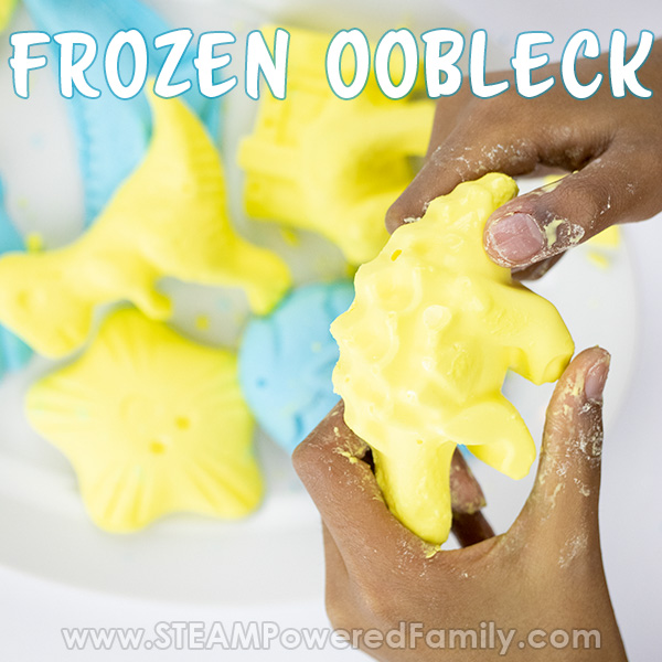 Frozen Oobleck as dinosaurs and under the sea