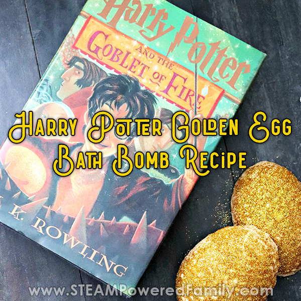 Harry Potter Bath Bombs Recipe inspired by Goblet of Fire Golden Egg