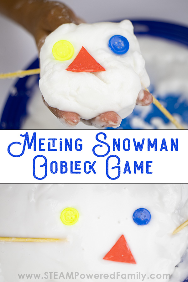 Melting Snowman Oobleck Recipe