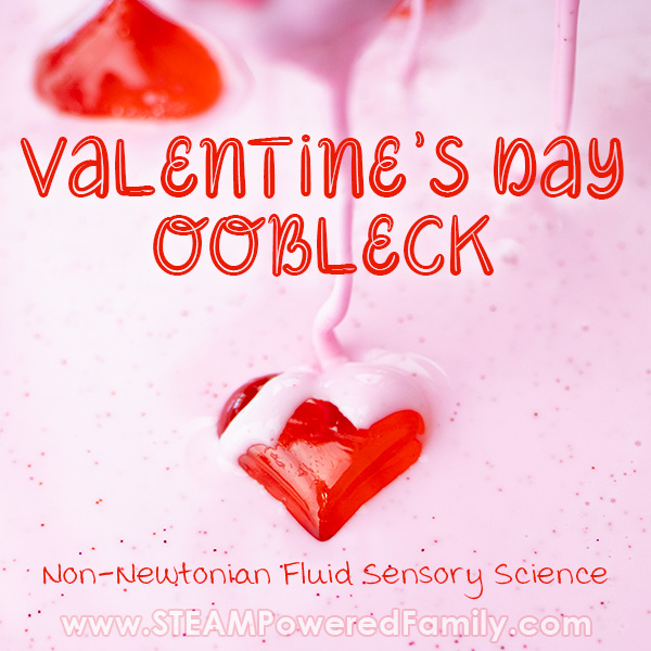 Valentine's Day Oobleck Recipe with Hearts
