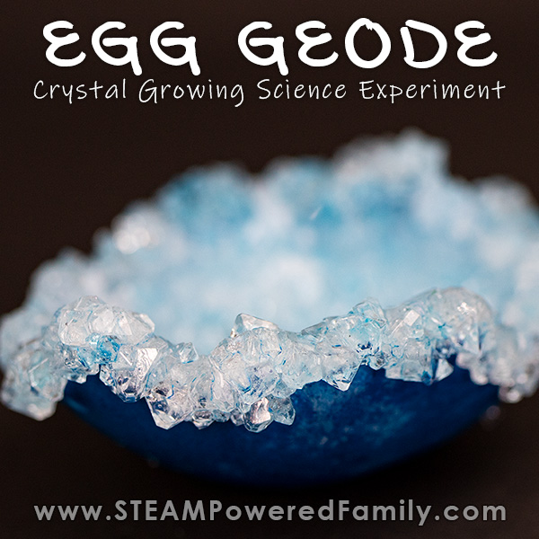 Growing Crystals – Egg Geode Science Experiment