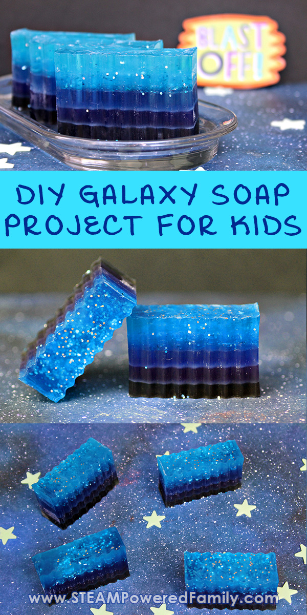 This DIY Galaxy Soap is absolutely gorgeous and a fantastic project to do with kids as part of a space study. These easy to follow directions will have you making soap that captures the beauty of our night skies and ignites a passion for space in your young learners.  via @steampoweredfam