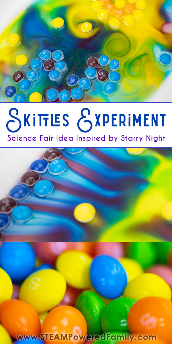 Skittles Experiment creating art