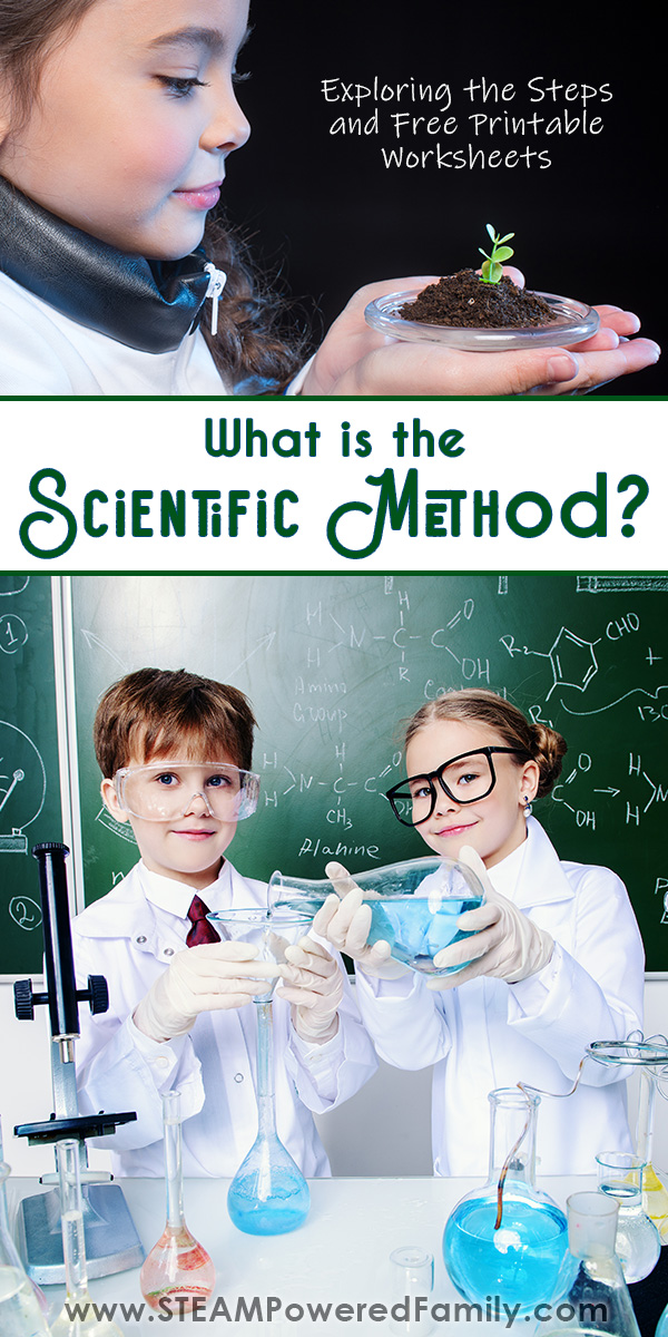 Learn the Scientific Method including the steps and how to use them for your next assignment or science fair project. Includes scientific method worksheets plus books that explore the scientific method steps. #ScientificMethod  via @steampoweredfam
