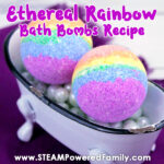 Rainbow bath bombs