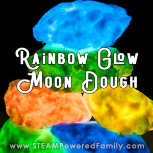 Rainbow Glow Moon Dough