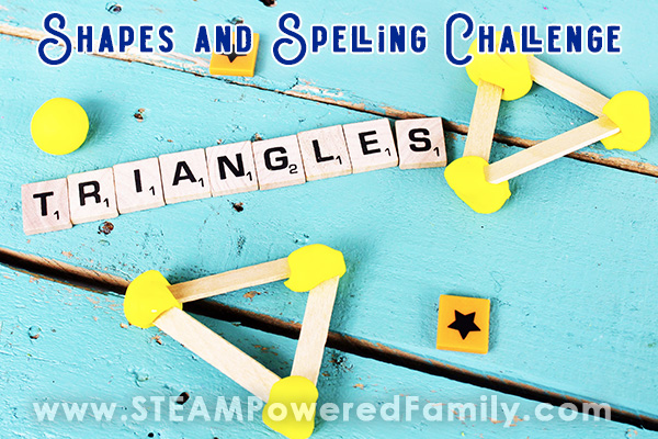 Shape Spelllings Shapes and Spelling STEM Game for Kids - Fun skills development