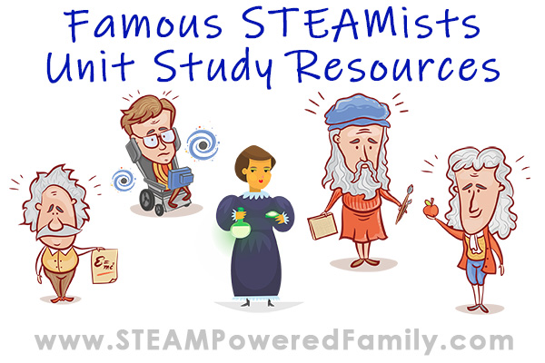 Famous STEAMists Workbook and Unit Studies Additional Resources