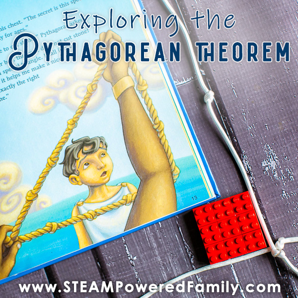 Pythagorean Theorem proof with Lego and String for Elementary students