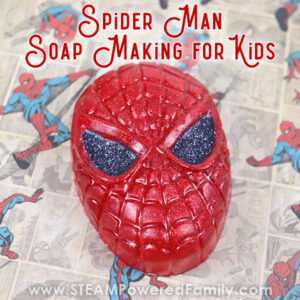 Homemade Spider Man Soap