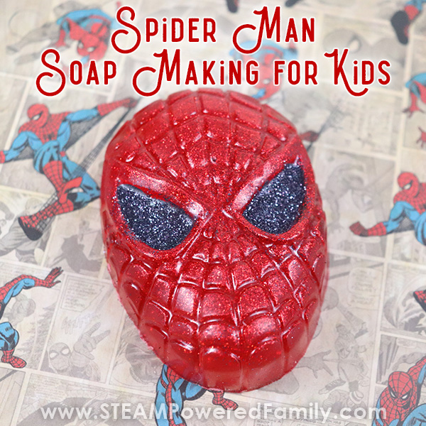 Spider Man Soap Making Project for Kids