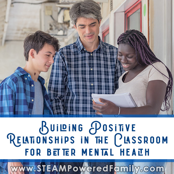 A teacher with 2 students is helping them fostering positive connections with students. 