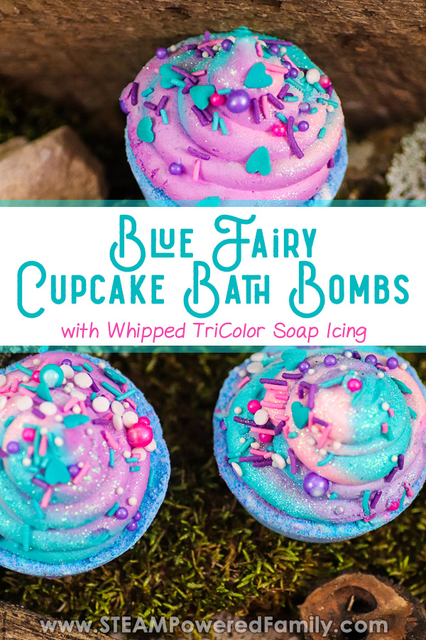 Blue Fairy Cupcake Bath Bombs