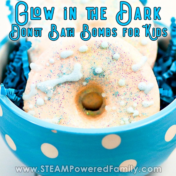 Glow in the Dark Donut Bath Bombs For Kids