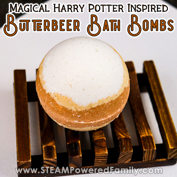 Butterbeer Bath Bombs Recipe inspired by Harry Potter