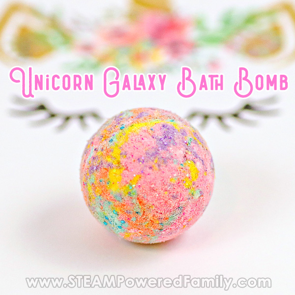 Unicorn Galaxy Bath Bomb Recipe