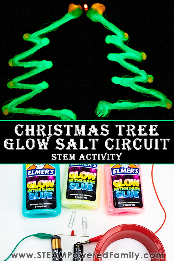 Christmas STEM Glow Salt Circuit