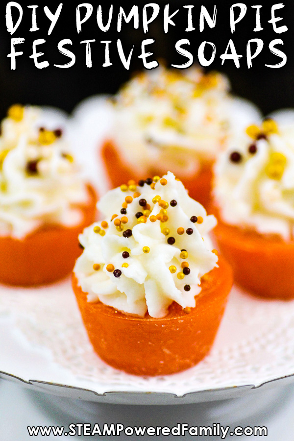 Pumpkin Pie Soaps with Whipped Topping