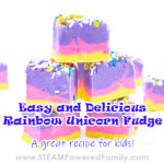 Easy, delicious and gorgeous rainbow unicorn fudge