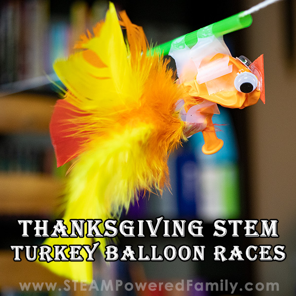 Thanksgiving STEM Activities – Turkey Balloon Races