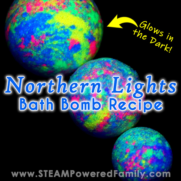 Northern Lights Glow in the Dark Bath Bombs