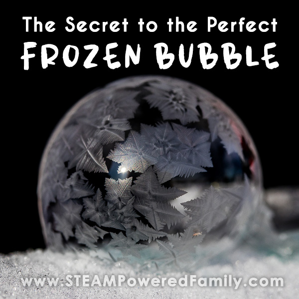 The secret behind making frozen bubbles