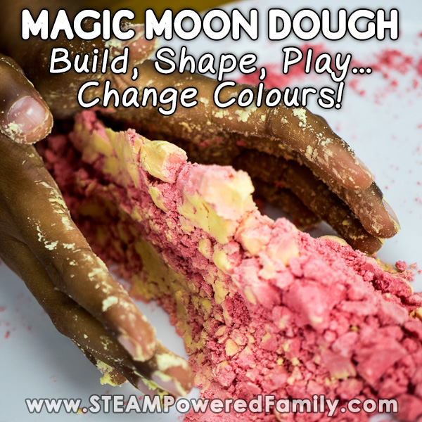 Magical Moon Dough Changes Colour Sensory Science