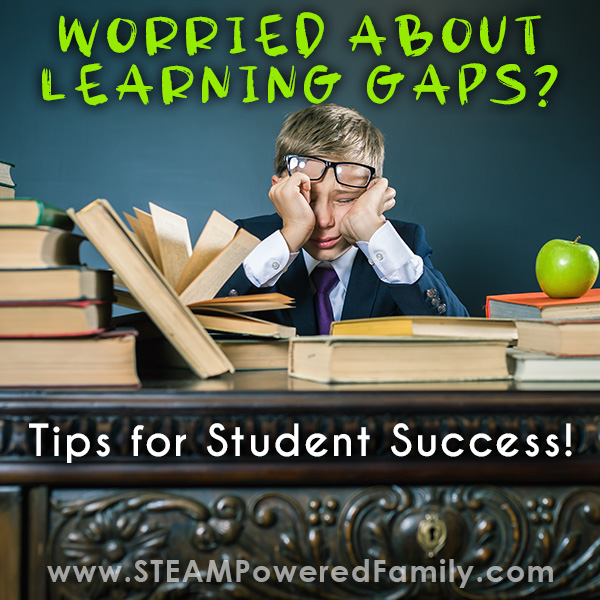 A confused student. Worried about learning gaps, tips for student success