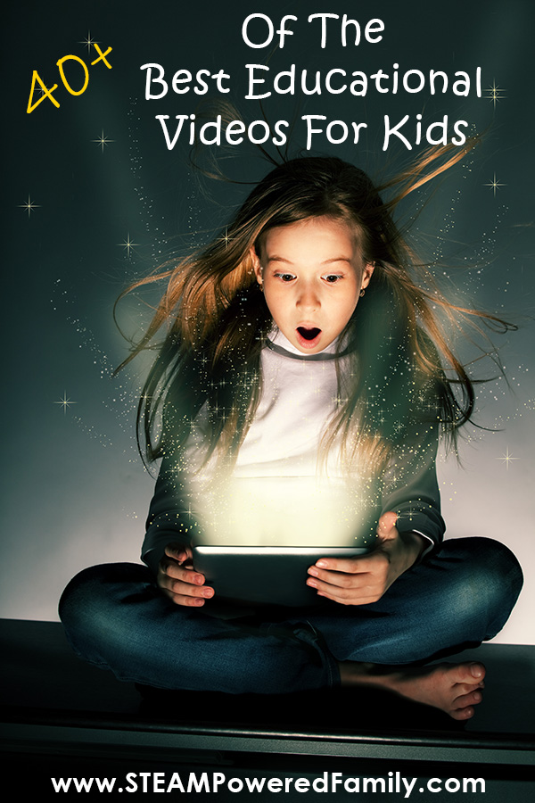 Calling students of all ages! We've gathered up a list of the best STEM Shows and Educational Videos to support learning and growth. This list is filled with brilliant shows and videos for upper elementary, middle school, high school and even adults who love to learn how the world works and explore Science, Technology, Engineering and Math. A wonderful, multisensory approach, these educational videos promote understanding of the world around us. Visit STEAM Powered Family to see all the best! via @steampoweredfam
