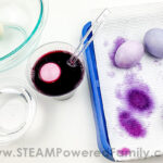 Dyeing Easter Eggs with Blueberries