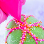 Decorating spring hot chocolate bombs