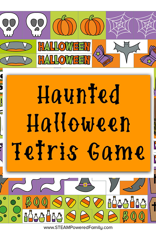 Halloween Tetris Printable Game for Kids