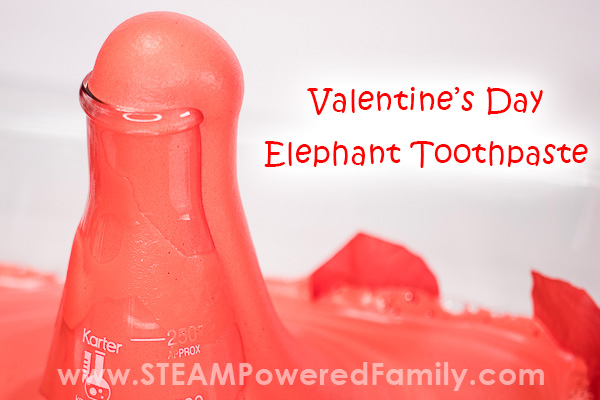 Elephant Toothpaste Blooming Rose Valentine's Day Science