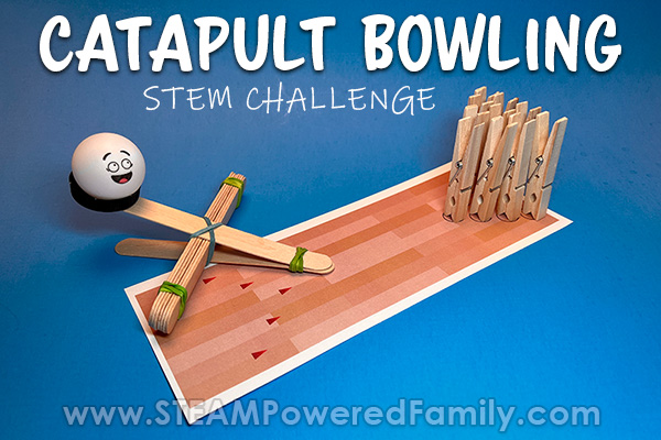 Set up for Catapult Bowling