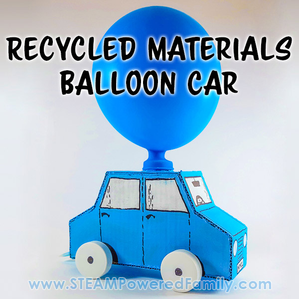 thumbnail image 2 of DIY Balloon Powered Car Recoil Force Physics Experiment Educational Kids Toy 2 of 10