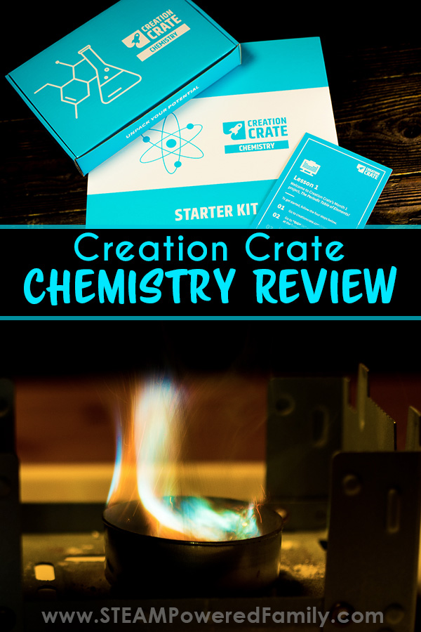 Check out our review of the Creation Crate Chemistry Kit. Perfect for middle school and high school students to do chemistry labs at home. In this review we take a look at Chemistry Lab and Lesson #1, all about the Periodic Table of Elements. Visit STEAMPoweredFamily.com to learn more.  via @steampoweredfam