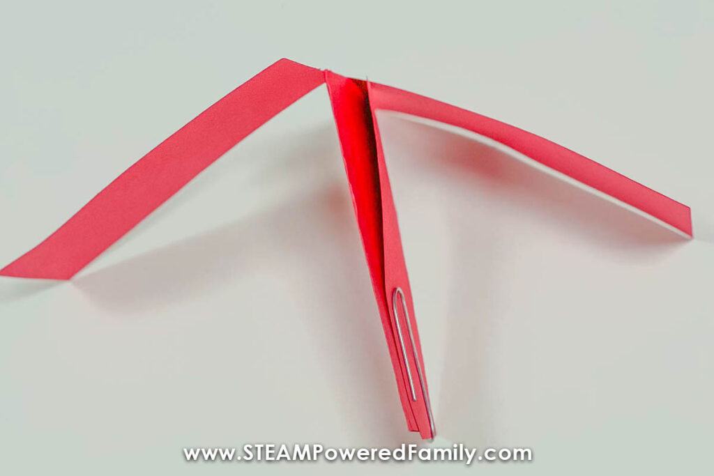 Simple paper helicopter paper STEM Challenge