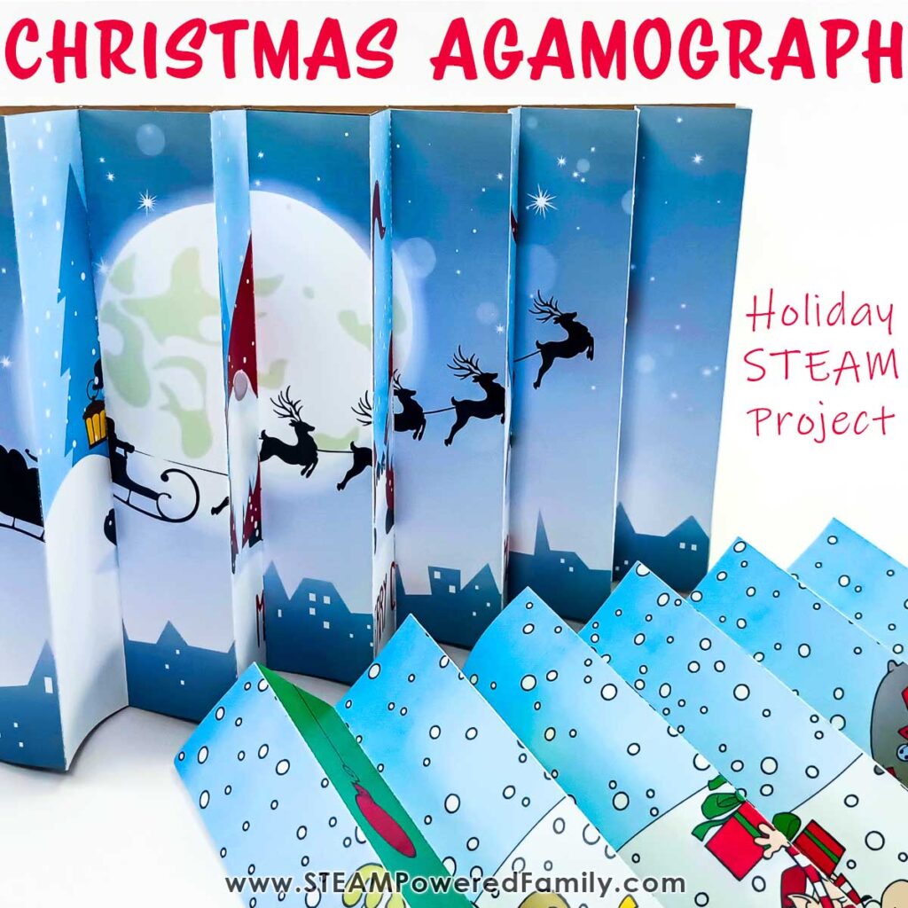 Christmas Agamograph Art and Science STEAM Project