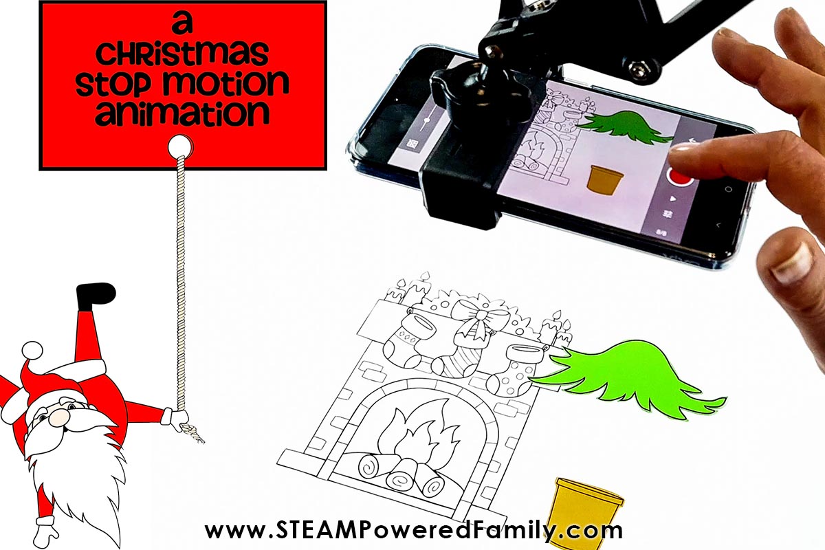 Christmas Stop Motion Animation Card STEM Project for Kids