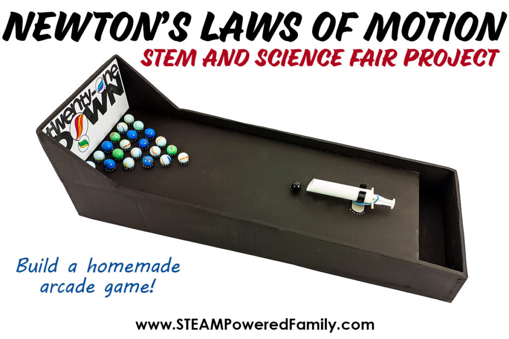 Newtons Laws of Motion Arcade Game Science Fair Project