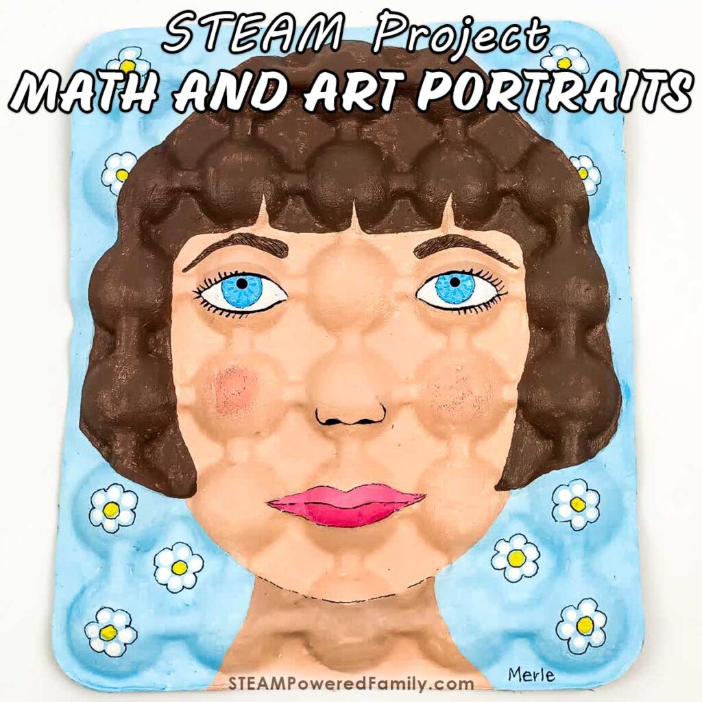 Math and Art Self Portrait project for Students