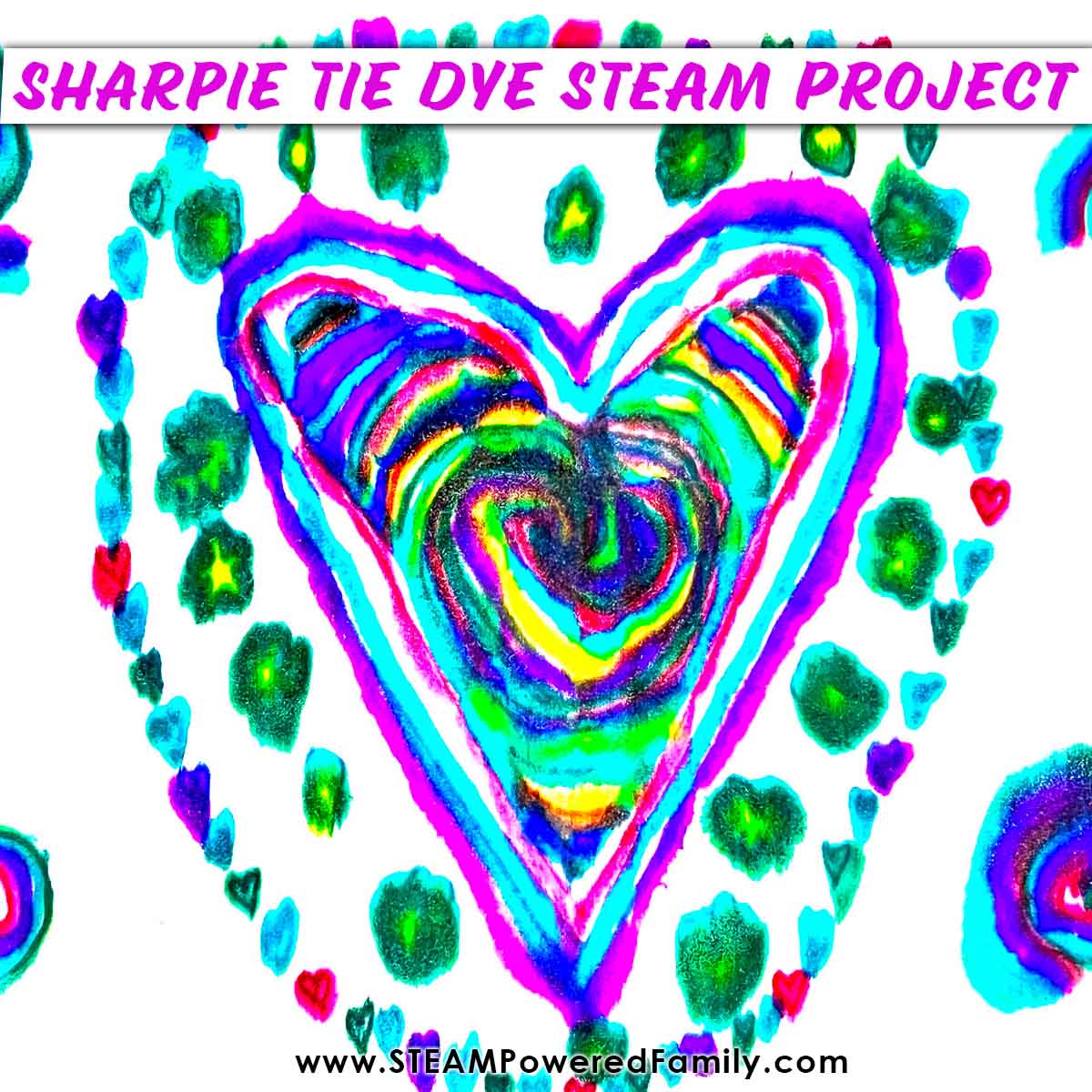 Easy 3 Step Sharpie Tie Dye Project