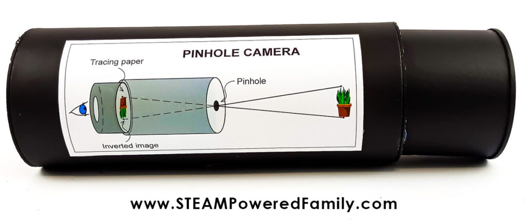 Finished pinhole camera DIY project