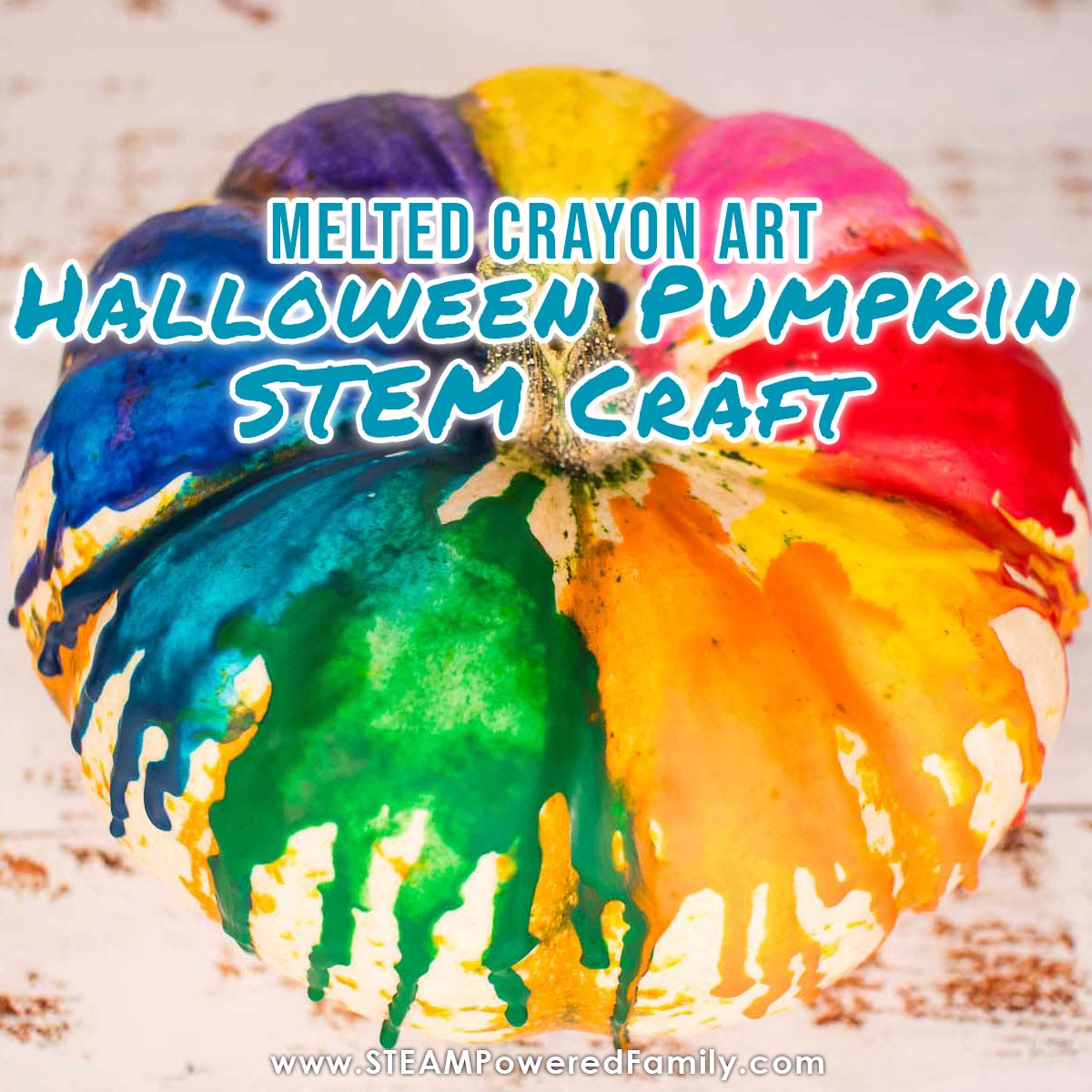 Melted Crayon Art – Halloween Pumpkin STEM Craft