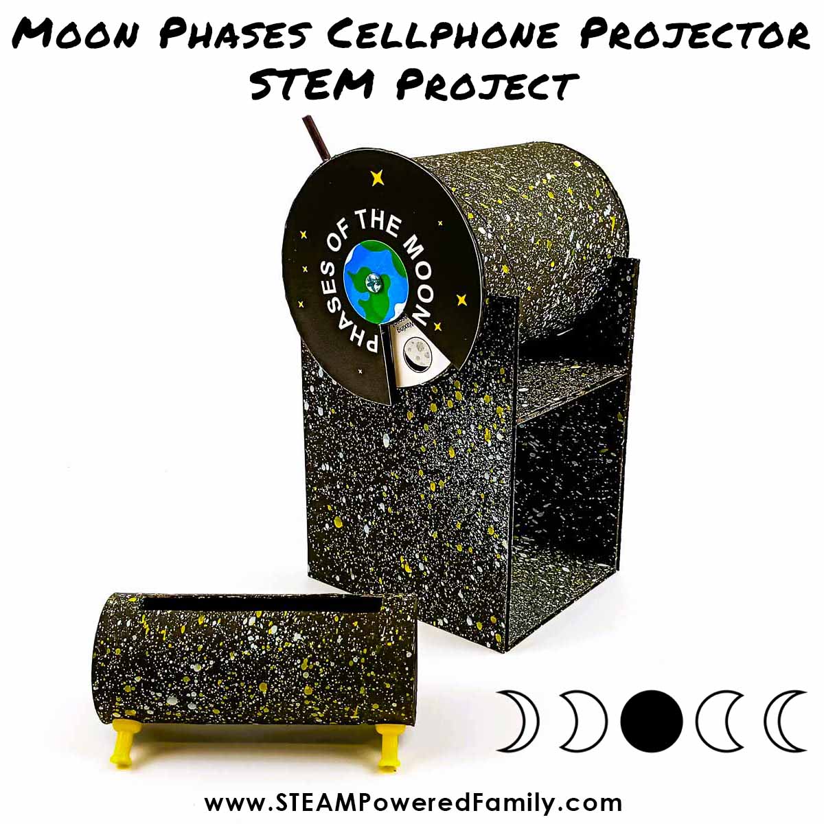 Moon Phases – A DIY Cellphone Projector Project